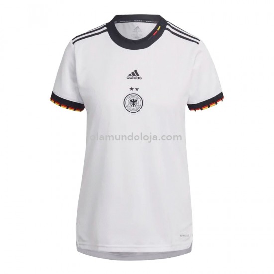 Camisola Alemanha Mulher Equipamento Primeiro 2022 Manga Corta